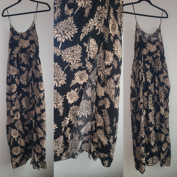 Novella Royale Wild Love maxi dress black dahlia floral S - Picture 2 of 13